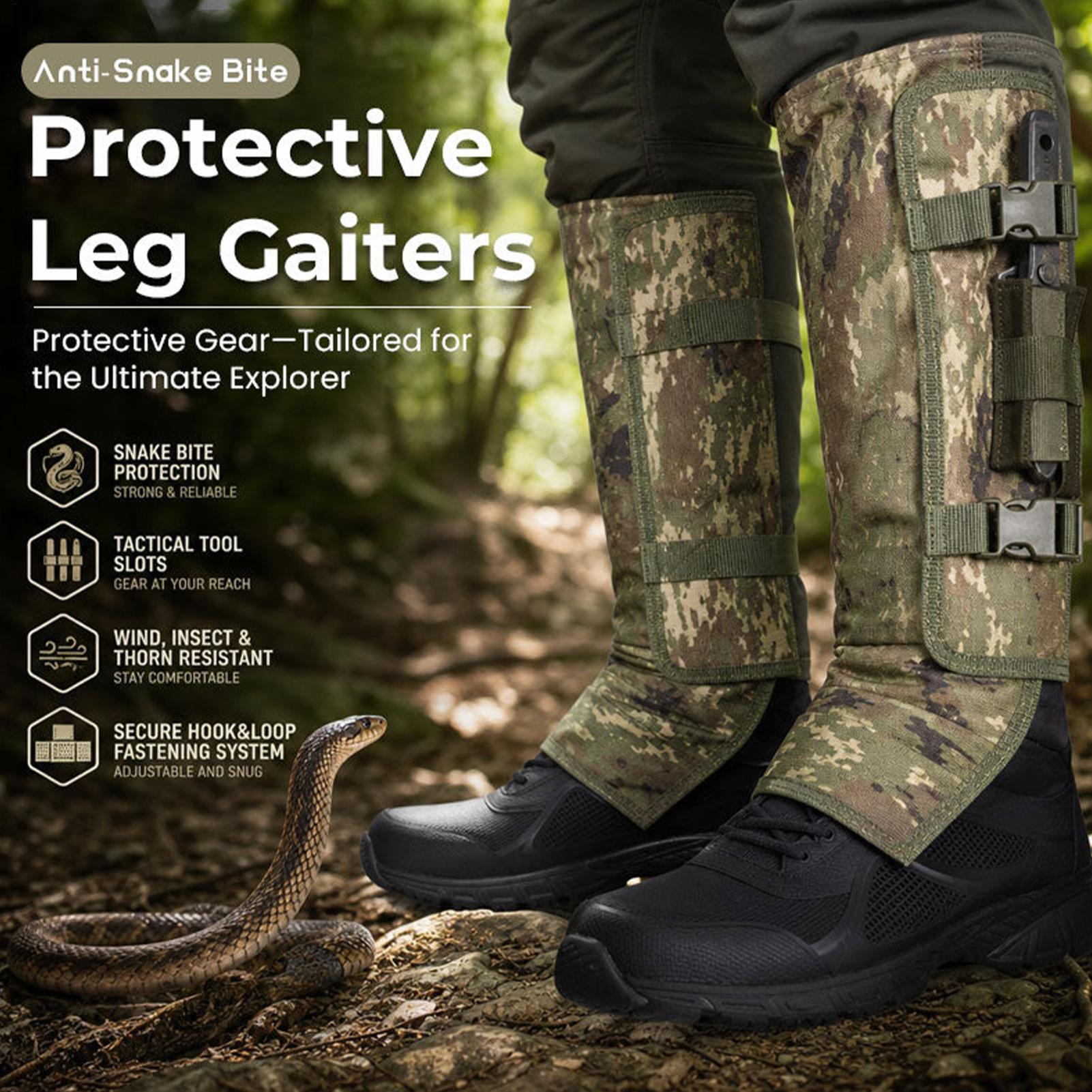 Trail Running Gaiter - スネークゲイター 1ペア 軽量 調節可能 保護用 ハンティングレッグガード