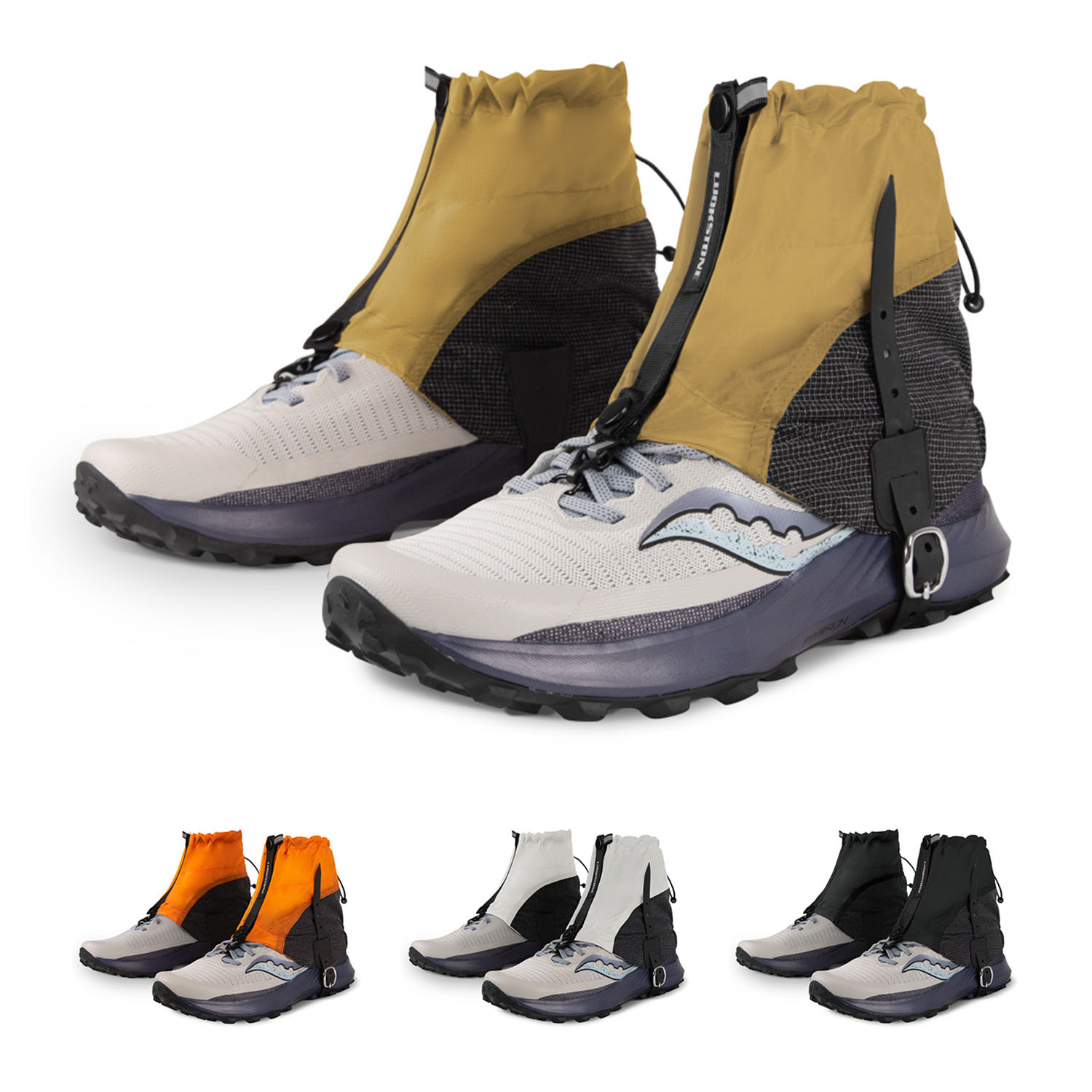 Trail Running Gaiter - アウトドア防水レッグカバー ローレギンス ゲイター ローアンクルシューズカバー サイズ36-46 キャンプ