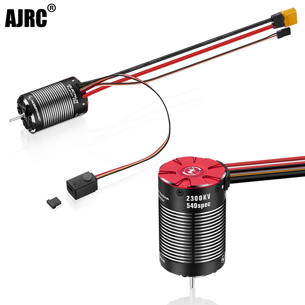 Running Gear Parts - Hobbywing-リモートコントロールカーモーター2-in-1,ブラシレスモーター付き,耐水性,2300kv,クローラー用,自動車部品