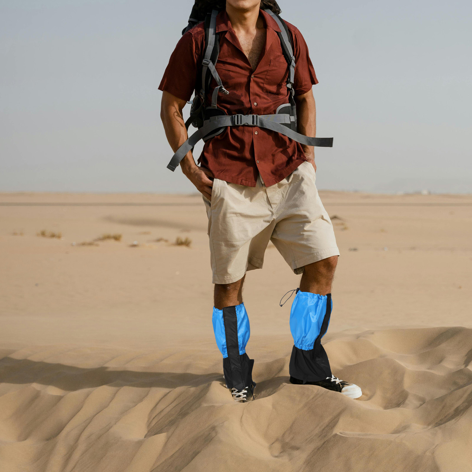 1組の防砂スノーゲイター、柔らかく快適なレッグゲイター、ハイ - Trail Running Gaiter のレビューと価格