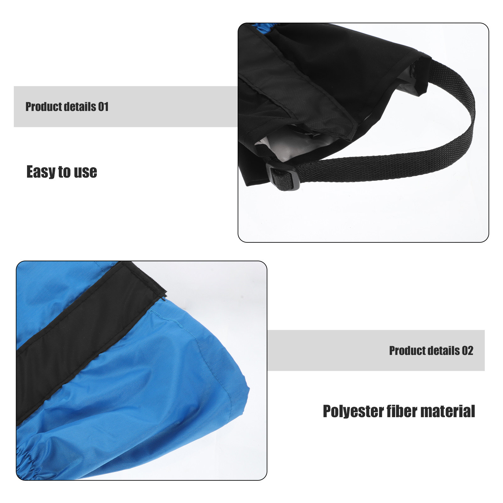 1組の防砂スノーゲイター、柔らかく快適なレッグゲイター、ハイ - Trail Running Gaiter のレビューと価格