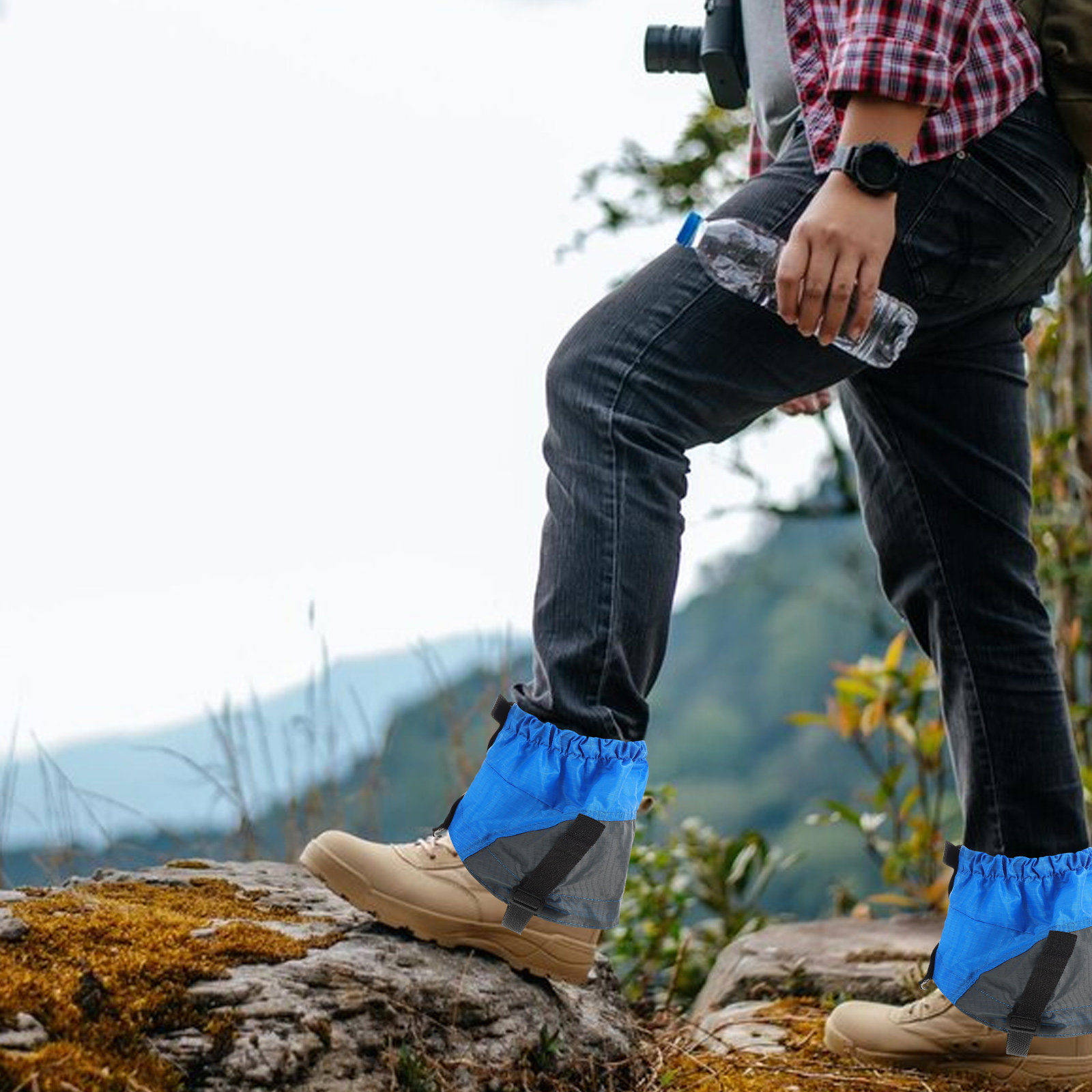 1組の屋外用ハイキング用レッグカバー。通気性のあるポリエステ - Trail Running Gaiter のレビューと価格