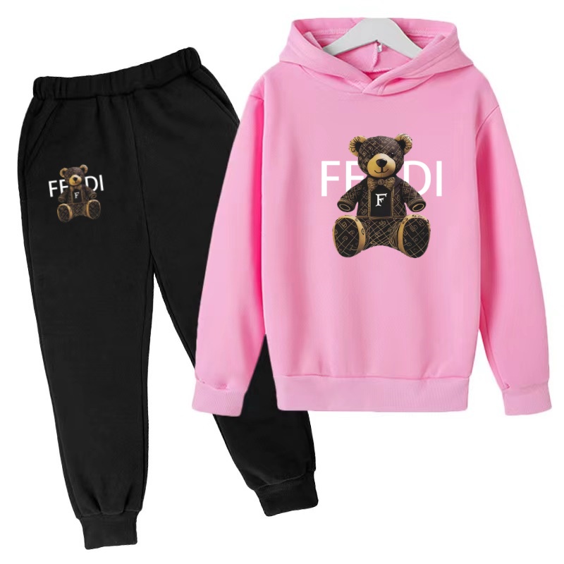 キッズプルオーバー秋服パーカー文字クマコート男の子女の子3- - Running Gear Kids のレビューと価格