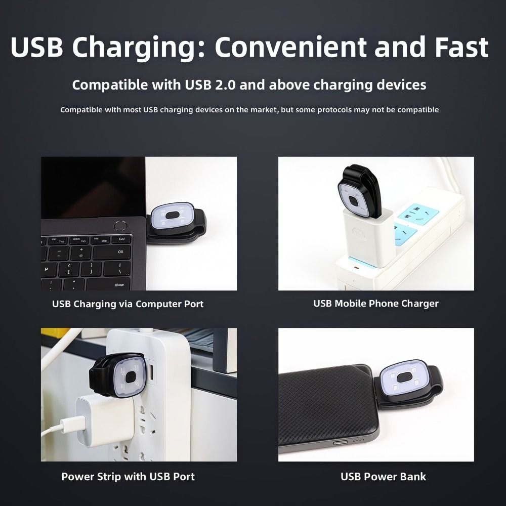 充電式屋外ナイトランニングライト超高輝度3段階LEDランニン - Running Gear On のレビューと価格