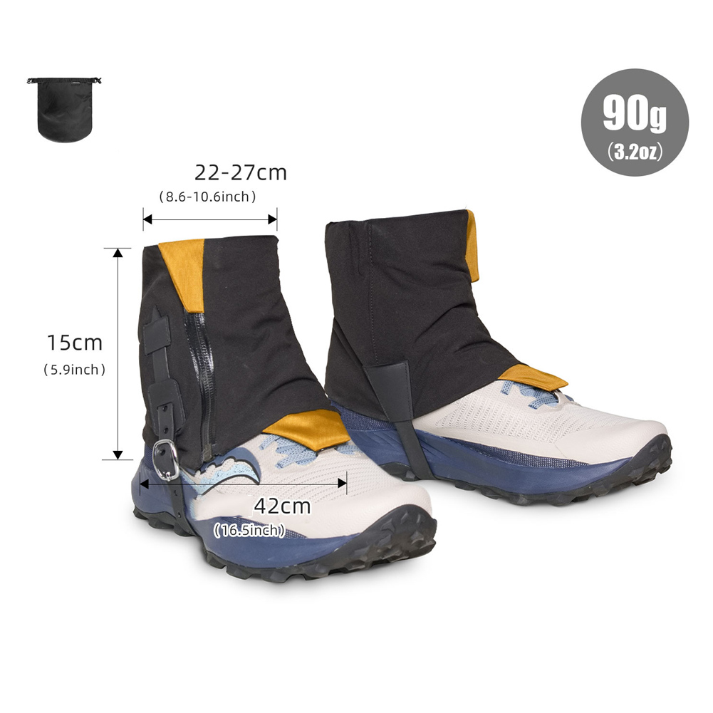 トレイルランニング用防風ゲイター、ハイアンクルゲイター、着脱 - Trail Running Gaiter のレビューと価格