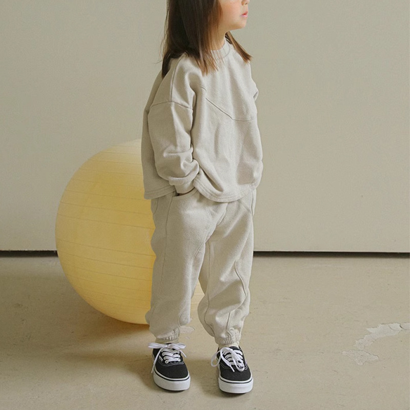 子供用フリーススウェットシャツとパンツ,厚手のスポーツセット - Running Gear Kids のレビューと価格