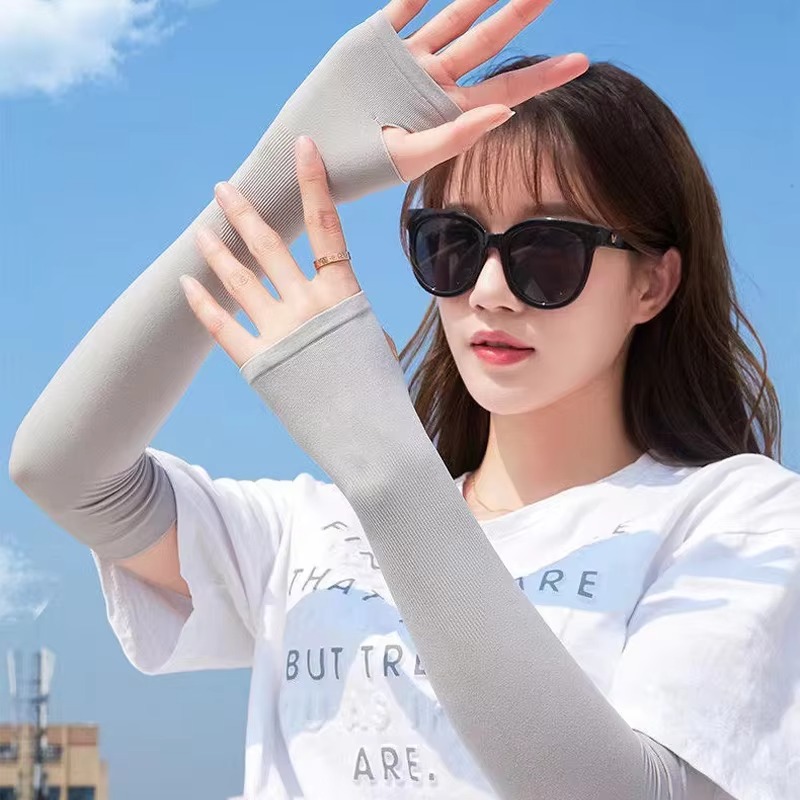 サイクリング用UV日焼け防止アームスリーブ、指なしハンドウォ - Running Gear On のレビューと価格